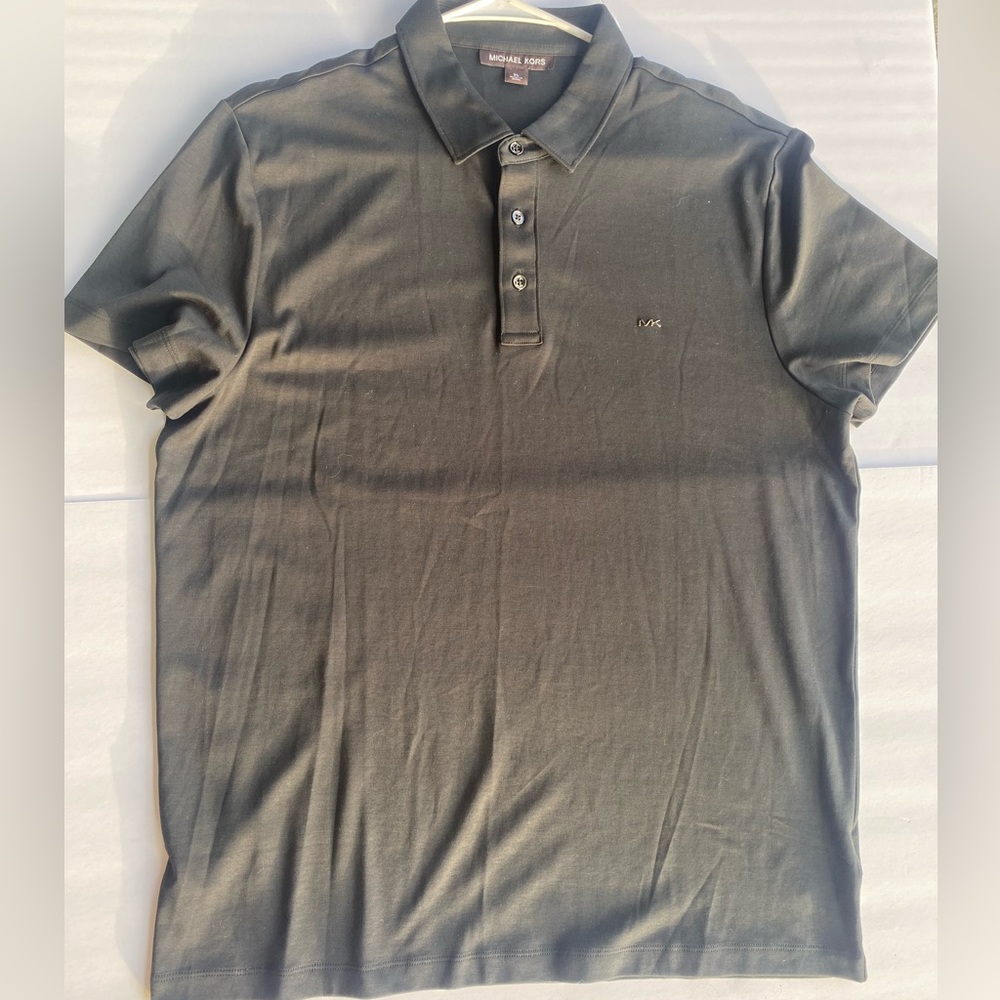Men’s XL Michael Kors Black Polo Shirt 100% Cotton
